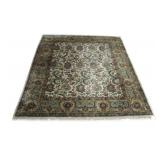 Vintage And Finely Hand Knotted Carpet.