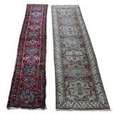 2 Vintage And Finely Hand Knotted Runners.