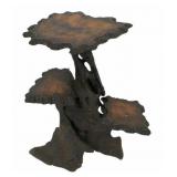 Midcentury Carved Tree Form Etagere.