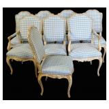MINTON SPIDELL 8 Signed Louis XV Style Chairs