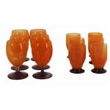 DAUM NANCY. Set of 12 Art Deco Glasses.