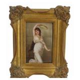 Antique Signed KPM Style Porcelain Plaque.