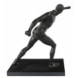 Antique Bronze Figure of a Greco Roman Athlete.