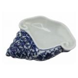 Chinese Blue and White Shell Form Brush Washer