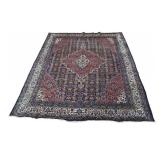 Antique and Finely Hand Knotted Hamadan Carpet.