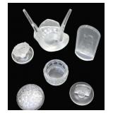 Lalique Lot of Assorted Glass (Six Pieces).