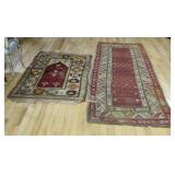 2 Antique & Finely Hand Knotted Carpets .