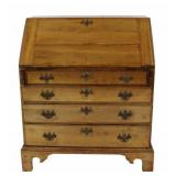 Antique American Maple Slant Front Desk.