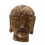 Asian Carved and Paint Decorated Buddha