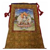 Tibetan Silk Embroidered Thangka.