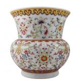 Chinese Enamel Decorated Floral Vase, Kuang Hsu.