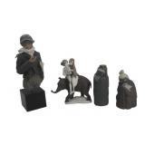 LLADRO A Grouping Of 4 Porcelain Figures