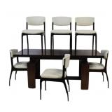 ASNAGHI FRANCO. Mid Century Rosewood Dining Table