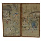 (2) Ex-Doyle 19th C Chinese Paintings on Silk.