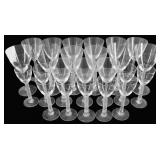 Lalique "Phalsbourg" Crystal Stemware, 24 Pcs.