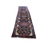 Vintage And Finely Hand Knotted Runner .