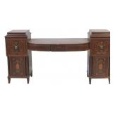 Antique Marquetry Inlaid English Sideboard.