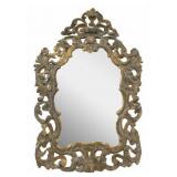 Vintage Rococo Carved Giltwood Mirror.