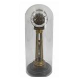 Vintage Brass Pillar Skeleton Clock  Signed