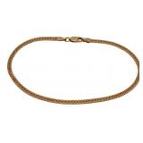 JEWELRY. 14kt Gold Herringbone Chain Bracelet.