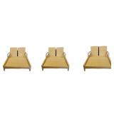 Set of 3 Gloster Outdoor Lounge Chairs