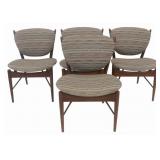 FIN JUHL 4 Midcentury NV 51 Dining Chairs.