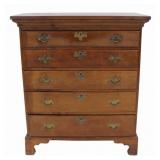 Antique American 5 Drawer Chest.