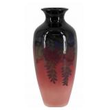 ROOKWOOD Tall Glazed  Wisteria Vase.