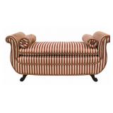 Vintage & Fine Quality Upholstered Scroll Arm