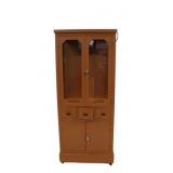 Vintage Enameled Metal Industrial Style Cabinet .