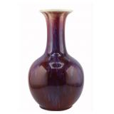 Chinese Flambe Vase.