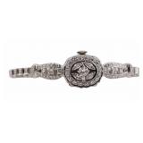 JEWELRY. 14kt Gold and Diamond Cocktail Watch.