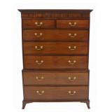 Antique Mahogany Georgian Style Chest On Chest.