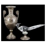 STERLING. Greek Sterling Medusa Serpent Urn.