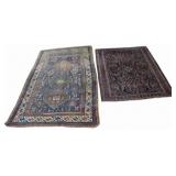 2 Antique and Finely Hand Knotted Carpets.