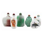 Collection of (6) Chinese Snuff Bottles.