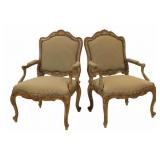 Vintage Pair of Louis XV Style Bergeres.