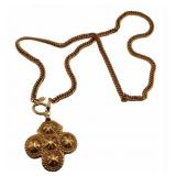 JEWELRY. Vintage Chanel Gold-Tone Necklace
