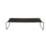Vintage Knoll Ebonised Chrome Bench.