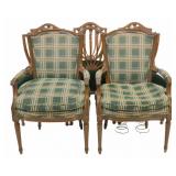 Set of 6 &  Pair of Vintage Arm Chairs.