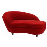 Art Deco Style Upholstered Chaise Lounge.