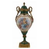 Antique Sevres Bronze Mounted Urn.