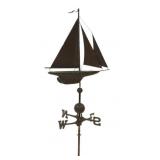 Vintage Copper Boat Weathervane.