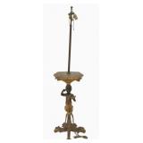 Venetian Paint Dercorated Blackamor Stand / Lamp