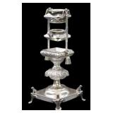 JUDAICA. Asher .800 Silver Havdalah Candle Holder.