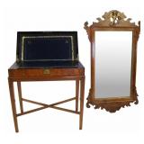 Lap Desk on Stand & Mirror.