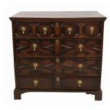 Antique Jacobean Oak 4 Drawer Chest