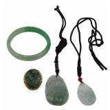 Collection of Jade & Carved Objects.