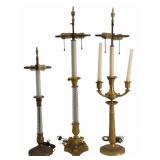 Group of 3 Neoclassical Style Lamps.