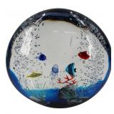 Elio Raffaeli Big Murano Glass Aquarium Sculpture